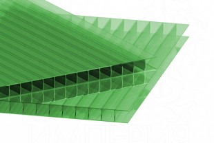 Сотовый поликарбонат IRROX толщина 4 мм, зеленый