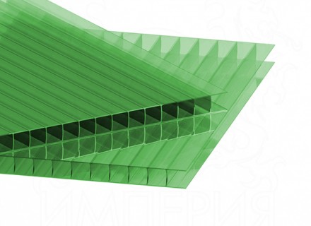Сотовый поликарбонат IRROX толщина 8 мм, зеленый