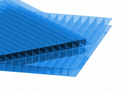 Сотовый поликарбонат IRROX толщина 8 мм, синий