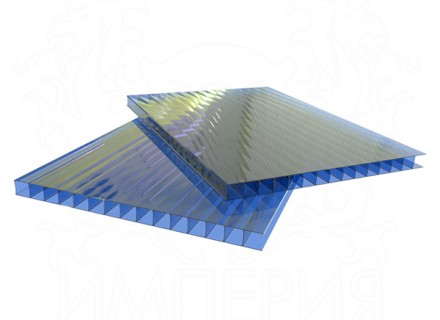 Сотовый поликарбонат LEXAN толщина 25 мм, синий