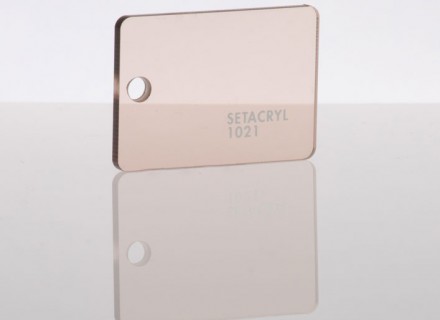 Литьевое оргстекло Setacryl, толщина 3 мм, светло коричневый прозрачный 1021