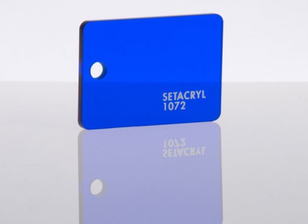 Литьевое оргстекло Setacryl, толщина 3 мм, синий прозрачный 1072