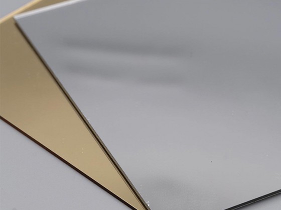 Ударопрочный полистирол зеркальный, золото (глянец), 1 мм