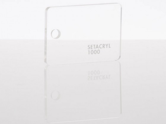 Литьевое прозрачное оргстекло SETACRYL, толщина 4 мм, прозрачный