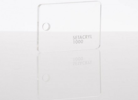 Литьевое прозрачное оргстекло SETACRYL, толщина 25 мм, прозрачный