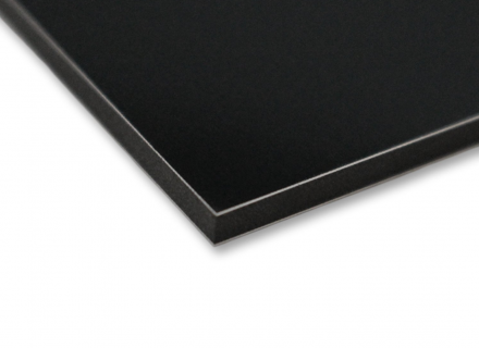 Алюминиевая композитная панель 3 мм, черная 1220*4000 мм