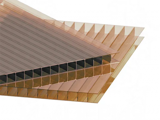 Сотовый поликарбонат LEXAN 9X 2100*6000 бронза 16мм