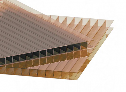Сотовый поликарбонат LEXAN 9X 2100*6000 бронза 16мм
