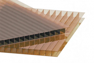Сотовый поликарбонат LEXAN 9X 2100*6000 бронза 16мм