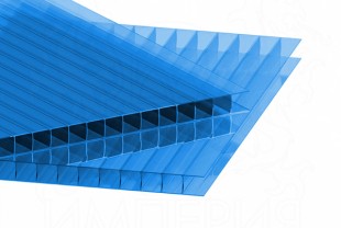 Сотовый поликарбонат IRROX толщина 10 мм, синий