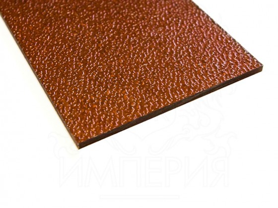 Монолитный поликарбонат с текстурой "Шагрень" толщина 3 мм, прозрачный