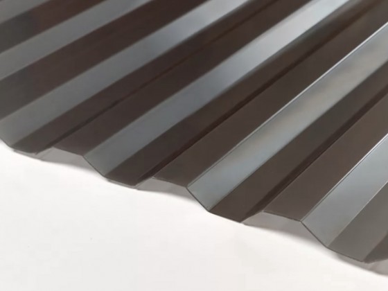 Профилированный поликарбонат Borrex толщина 1,3 мм, бронза серый