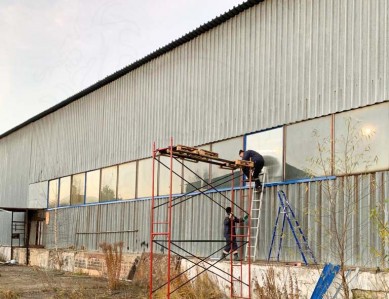 Замена стекол производственного здания в г. Одинцово