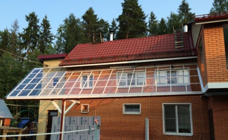 Крыша в загородном доме в СМТ Заполье.